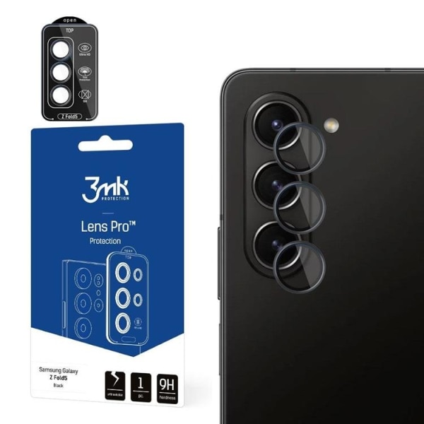3mk Galaxy Z Fold 5 Kameralinsskydd i Härdat glas - Svart