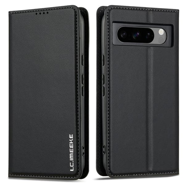 LC.IMEEKE L1 Series Google Pixel 8 Pro Plånboksfodral Konstläder - Svart