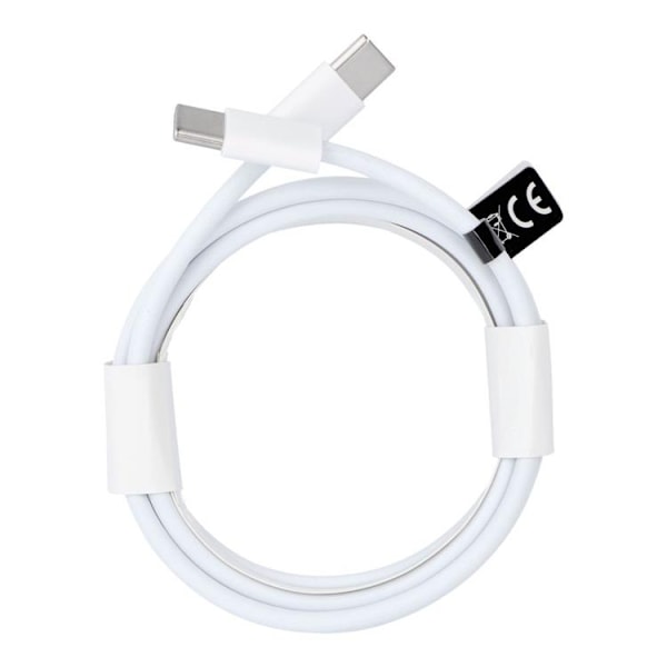 USB-C till USB-C kabel 2m 60W HD-Box - Vit Vit
