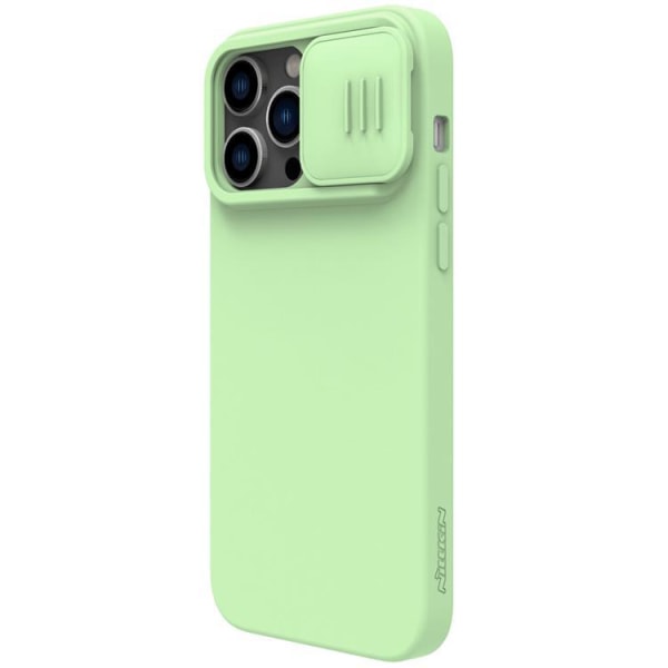 Nillkin iPhone 14 Pro Skal CamShield Silky Silicone - Grön