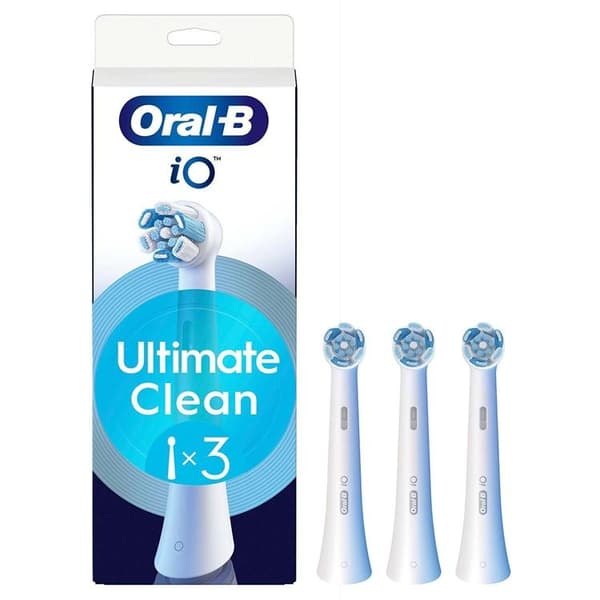 Oral B Borsthuvud iO Ultimate Clean 3st - Vit Vit
