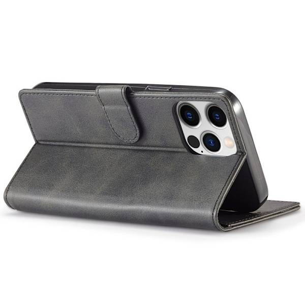 LC.IMEEKE iPhone 14 Pro Max Plånboksfodral Konstläder - Svart