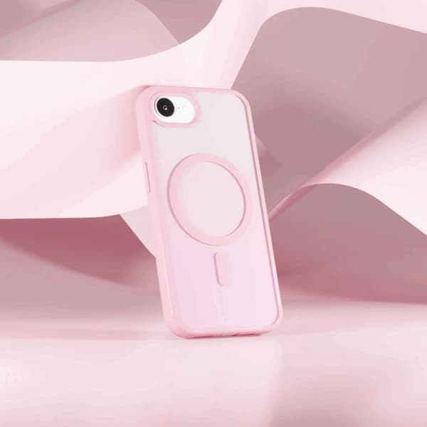 Puro Telefontaske til iPhone 16e Magsafe Gradient TPU - Lyserød Rosa