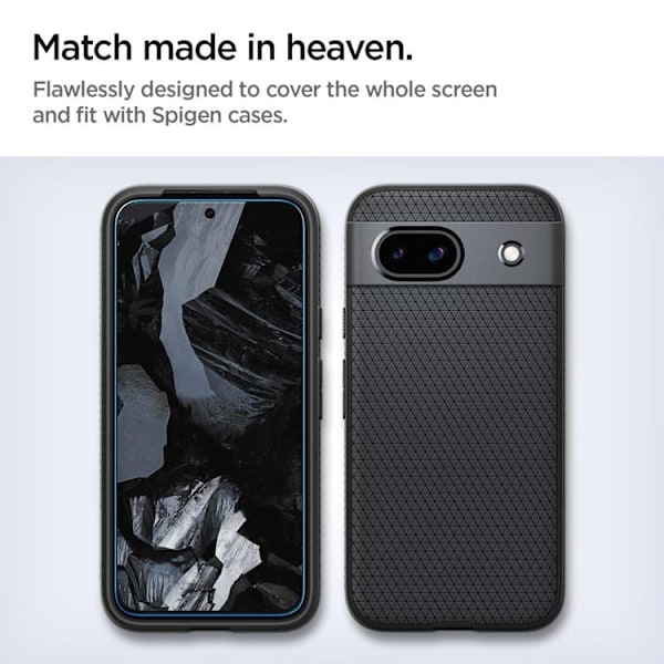 Spigen [2-Pack] Google Pixel 8A Härdat Glas Skärmskydd