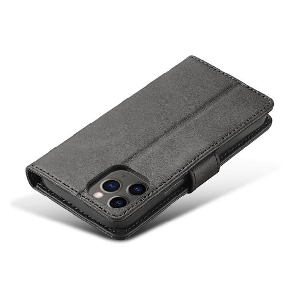 LC.IMEEKE iPhone 12 Plånboksfodral i Konstläder - Grå