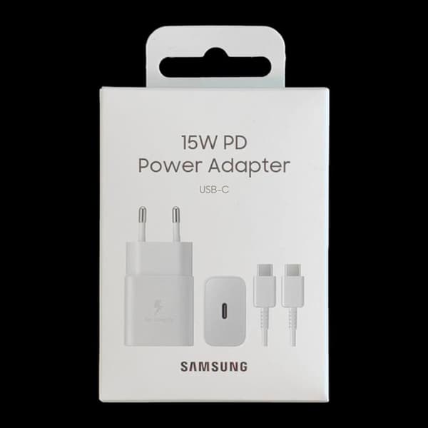 Samsung USB-seinälaturi 15W USB-C-kaapeli- valkoinen White