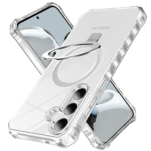 Mobilskal för Samsung Galaxy S26 Magnetiskt Kickstand - Transparent