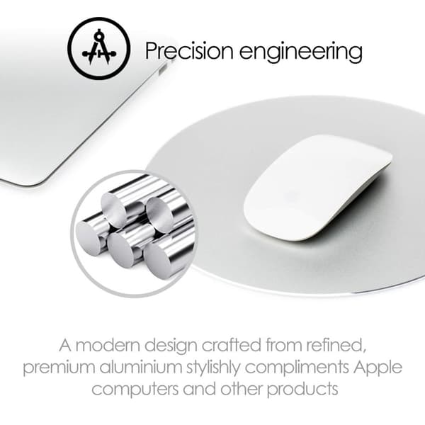 DESIRE2 Musmatta Premium Aluminium Rund Silver