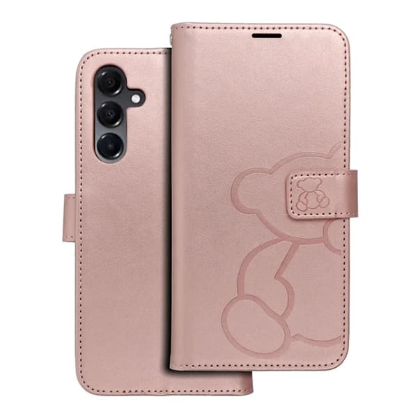 Galaxy A16 5G Plånboksfodral Mezzo - Teddy Bear Rosa Guld Roséguld