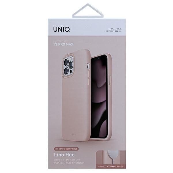 UNIQ Mobilskal till iPhone 13 Pro Max MagSafe Lino Hue - Rosa