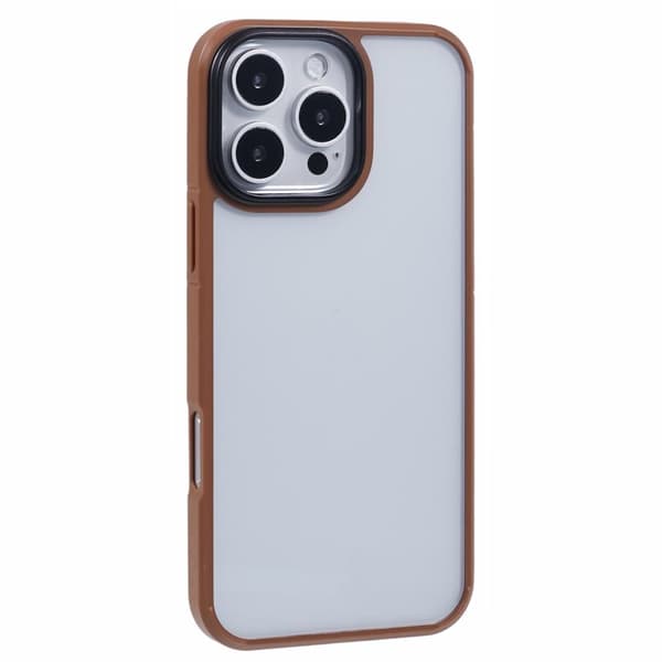 X-LEVEL Mobilskal till iPhone 16 Pro Max Akryl+Silikon Transparent Guld