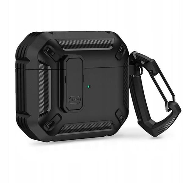 Airpods Pro 1/2 Skal X-Carbo - Sort Black