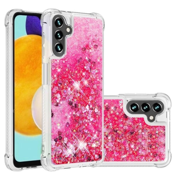 Galaxy A34 5G matkapuhelimen suojakuori YB Quicksand Glitter TPU - vaaleanpunainen