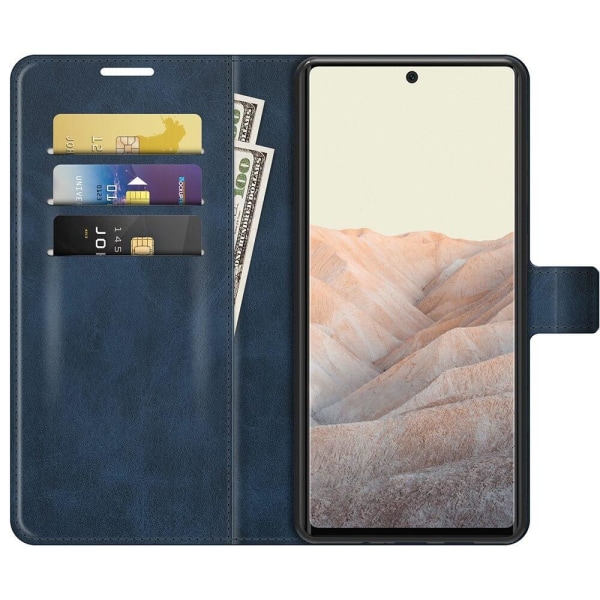 Flip Folio Plånboksfodral till Google Pixel 6 Pro - Blå Blå