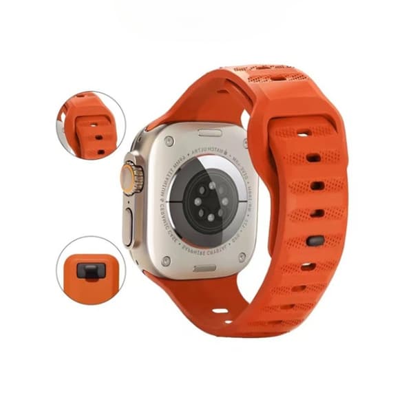 Apple Watch 4/5/6/7/8/SE (38/40/41mm) Rugged Band - Starlight Transparent
