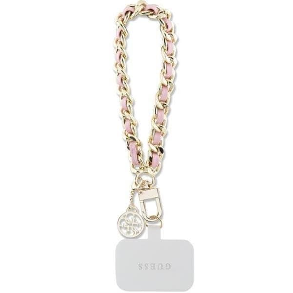 Guess Universal Mobilrem Saffiano Chain Charm - Rosa Black