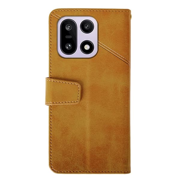 IDEWEI OnePlus 15 5G Plånboksfodral Calf Texture Konstläder - Brun Brun