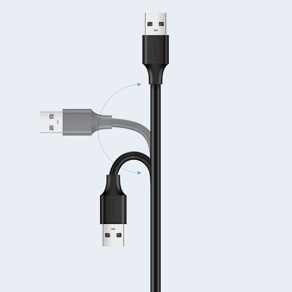 Ugreen Förlängning USB 2.0 Adapter Kabel 0.5m - Svart