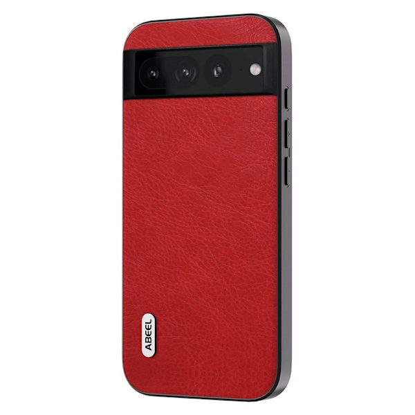 ABEEL Mobilskal till Google Pixel 8 Pro Shockproof Röd PU Läder TPU+PC