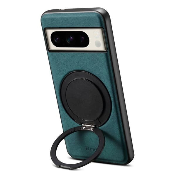 DENIOR Google Pixel 8 Pro Magnetfodral med ställ i Konstläder TPU - Blå