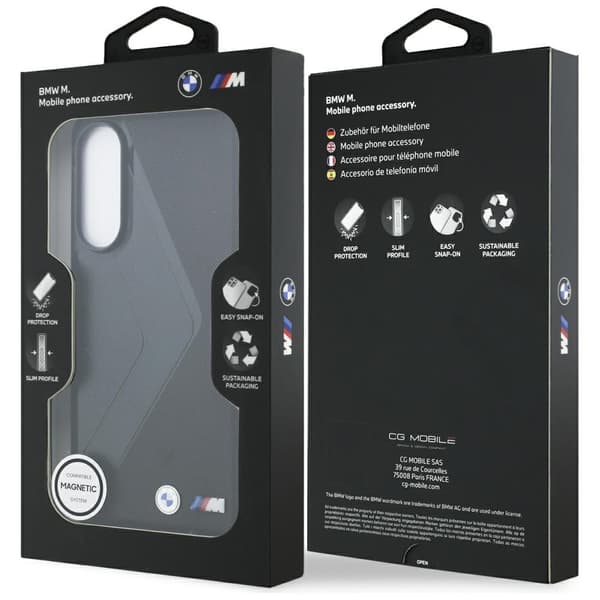 BMW Mobilskal till Galaxy S25 Edge MagSafe Läder Oversized Stripes