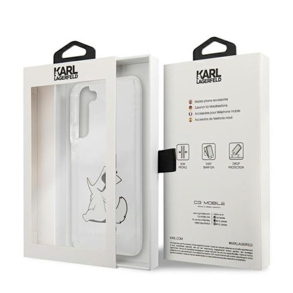 Karl Lagerfeld Choupette Eat Skal Galaxy S22 Plus - Transparent