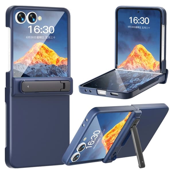 Mobilskal till Galaxy Z Flip7 Hinge Protection Kickstand - Blå Blå