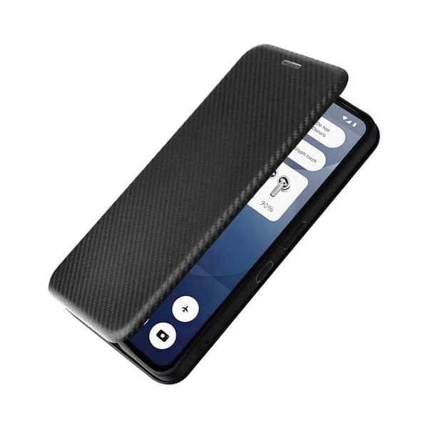 Nothing Phone (3a) Plånboksfodral Konstläder Carbon Fiber Texture