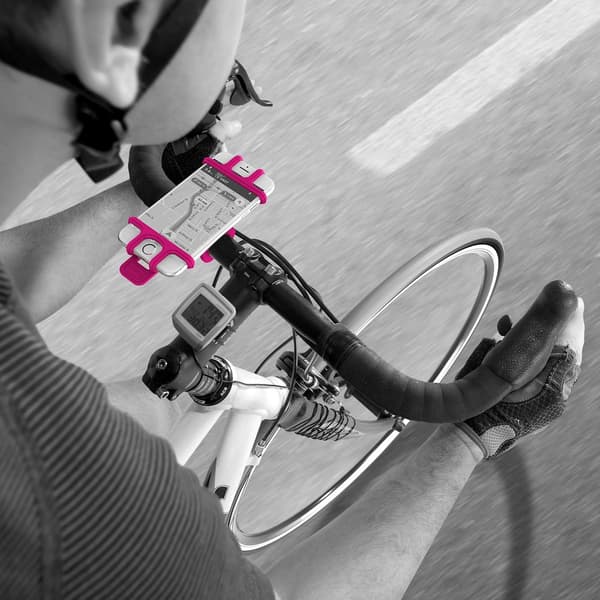 Mobilhållare för cykel/ barnvagn/ golfvagn Rosa Rosa