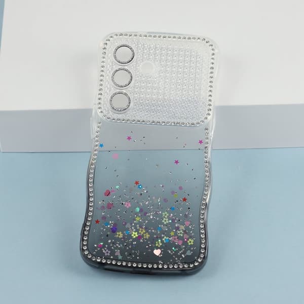 Mobilskal för Samsung Galaxy S26 Glitter TPU - Gradient Svart