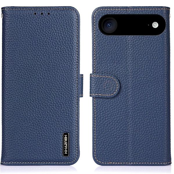 KHAZNEH iPhone Air Plånboksfodral Äkta läder - Blå