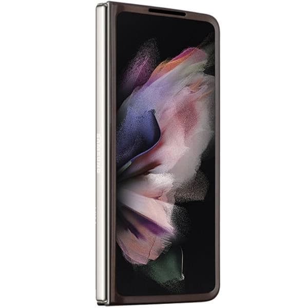 Guess Galaxy Z Fold 5 Mobilskal Læder 4G Diamond Triangle - Brun Brun