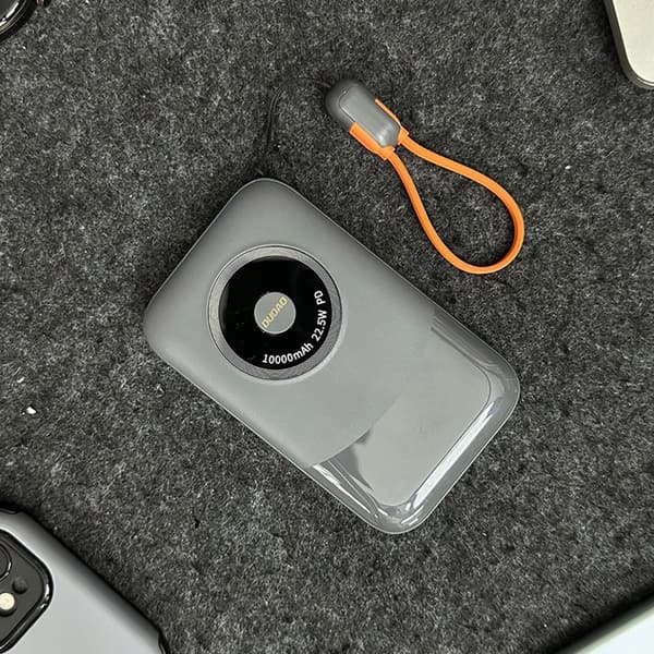 Dudao Powerbank 10000mAh 22.5W USB-A/USB-C - Grå Grå