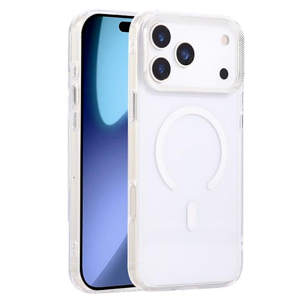 Mobilskal till iPhone 17 Pro Max MagSafe Texture Frame - Vit Vit