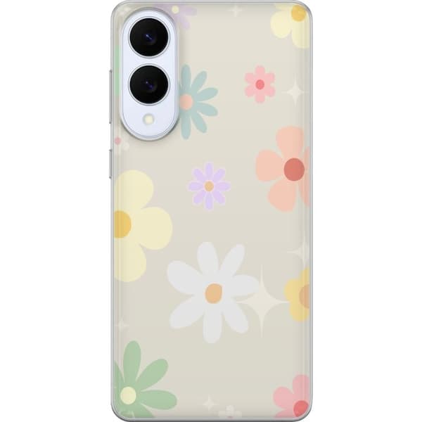 Taske til Samsung Galaxy S25 Edge med fejende blomster