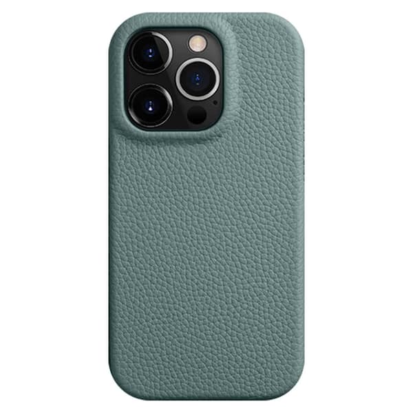 MELKCO Mobilskal till iPhone 14 Pro Max Äkta Läder Belagt PC - Blå