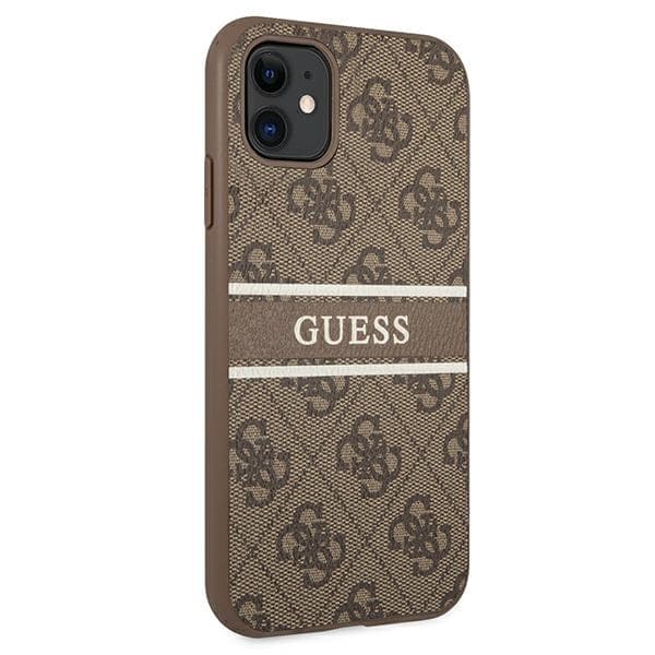 Guess Mobilskal till iPhone 11 / Xr MagSafe 4G Stripe - Brun