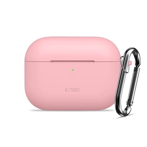 Tech-Protect Apple Airpods Pro 3 Skal Silikon Hook - Dusty Rosa Rosa