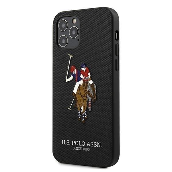 US Polo Polo Embroidery Collection Skal iPhone 12 Pro Max - Musta Black
