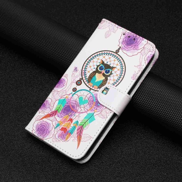 Plånboksfodral för Samsung Galaxy S26 Konstläder med rem - Vindspel Uggla