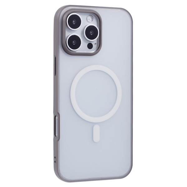 X-LEVEL Mobilskal till iPhone 16 Pro Magnetiskt PC+TPU Matt Grå