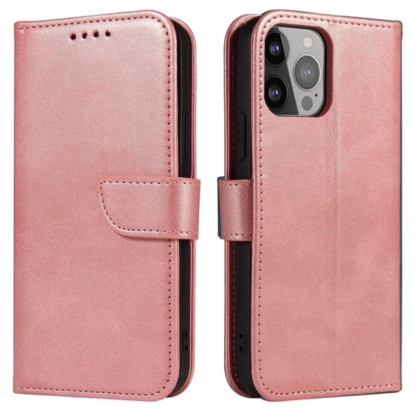 iPhone 15 Pro Plånboksfodral Magnet - Rosa