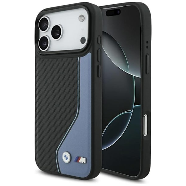 BMW Mobilskal till iPhone 17 Pro Max MagSafe M Carbon Logo - Blå Blå