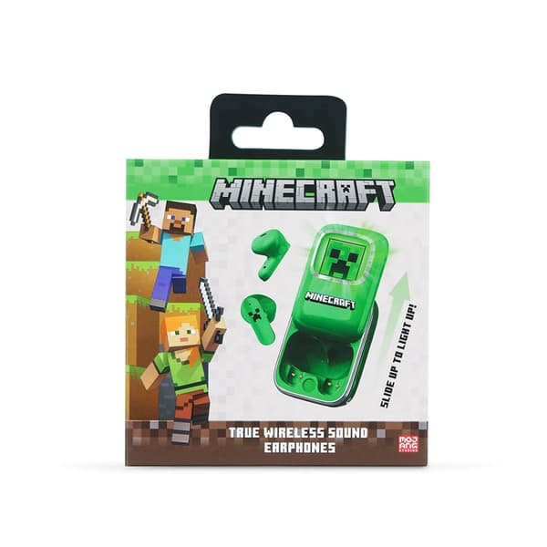 MINECRAFT TWS In-Ear Hovedtelefoner Slide - Grøn Grön