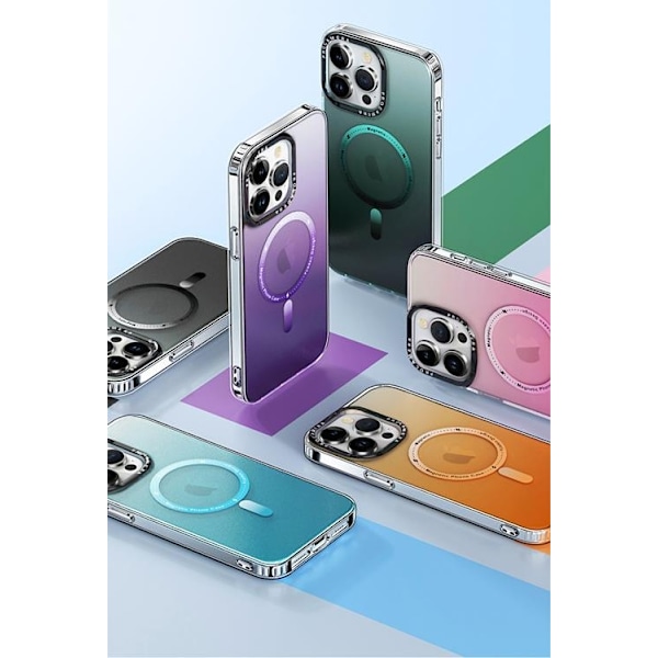 Mobilskal till iPhone 14 Pro Magsafe Gradient - Lila Lila