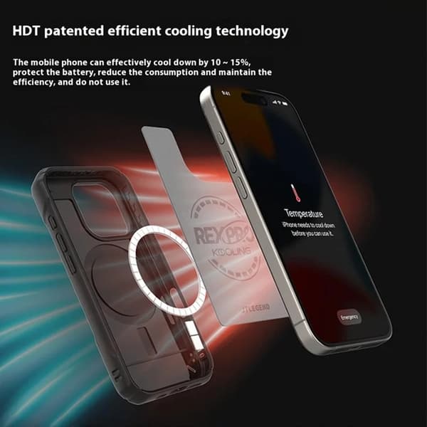 JTLEGEND REX Mobilskal till iPhone 16 Pro Magsafe Shockproof Svart