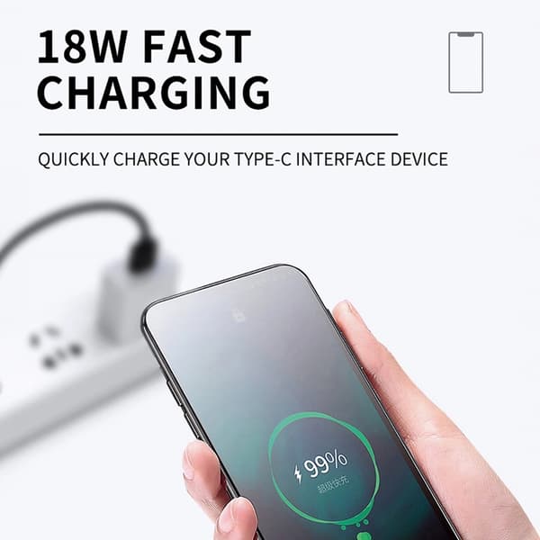 Wozinsky 4in1 2x USB-C/USB-A/Lightning 60W 1m Svart