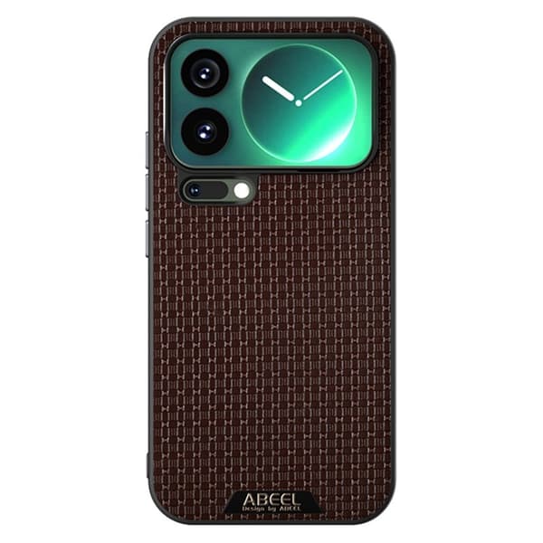 ABEEL Mobilskal till Xiaomi 17 Pro Max MagSafe Äkta Läder - Brun