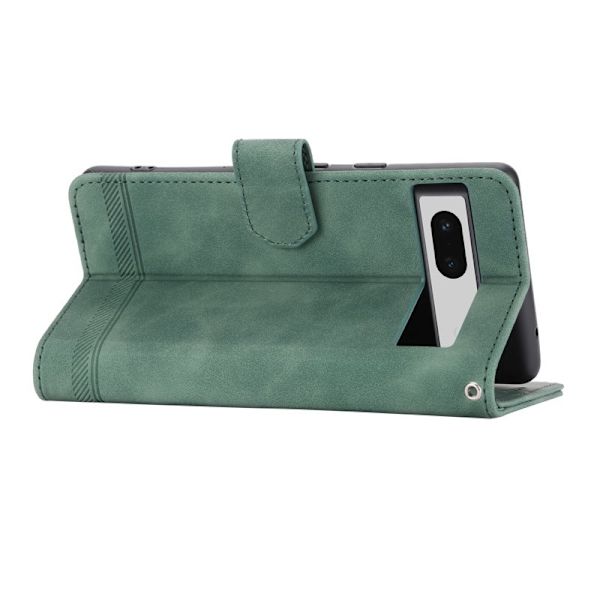 DIERFENG DF-03 Plånboksfodral för Google Pixel 7a - Konstläder - Grön