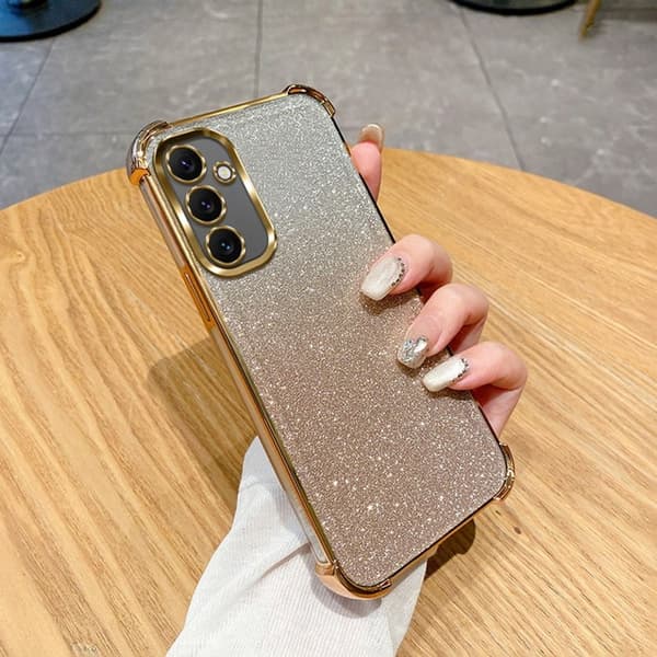 Samsung Galaxy A35 5G Skal Glitter TPU - Guld